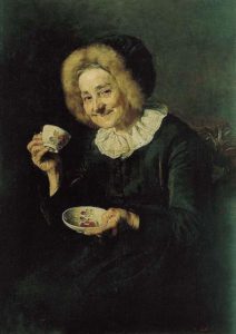 Coffee Drinker by Ivana Kobilca, public domain image