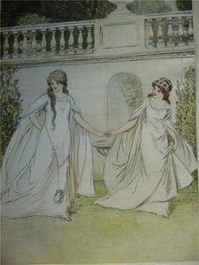 Rosalind and Celia by Hugh Thomson, public domain image Rosalind and Celia by Hugh Thomson, public domain image