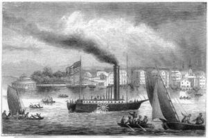 Robert Fulton, Clermont illustration, public domain image
