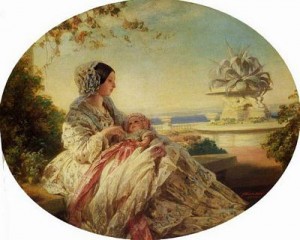 Royal Children, Queen Victoria with Prince Arthur, public domain